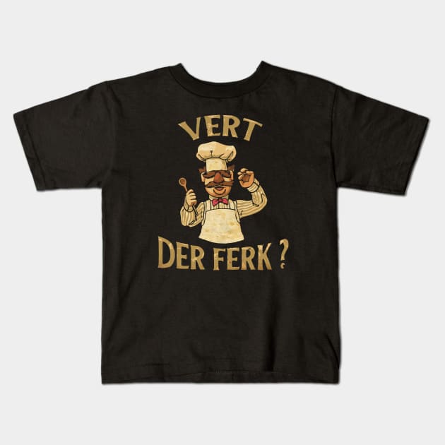 VINTAGE STYLE - vert der ferk Kids T-Shirt by sepatubau77